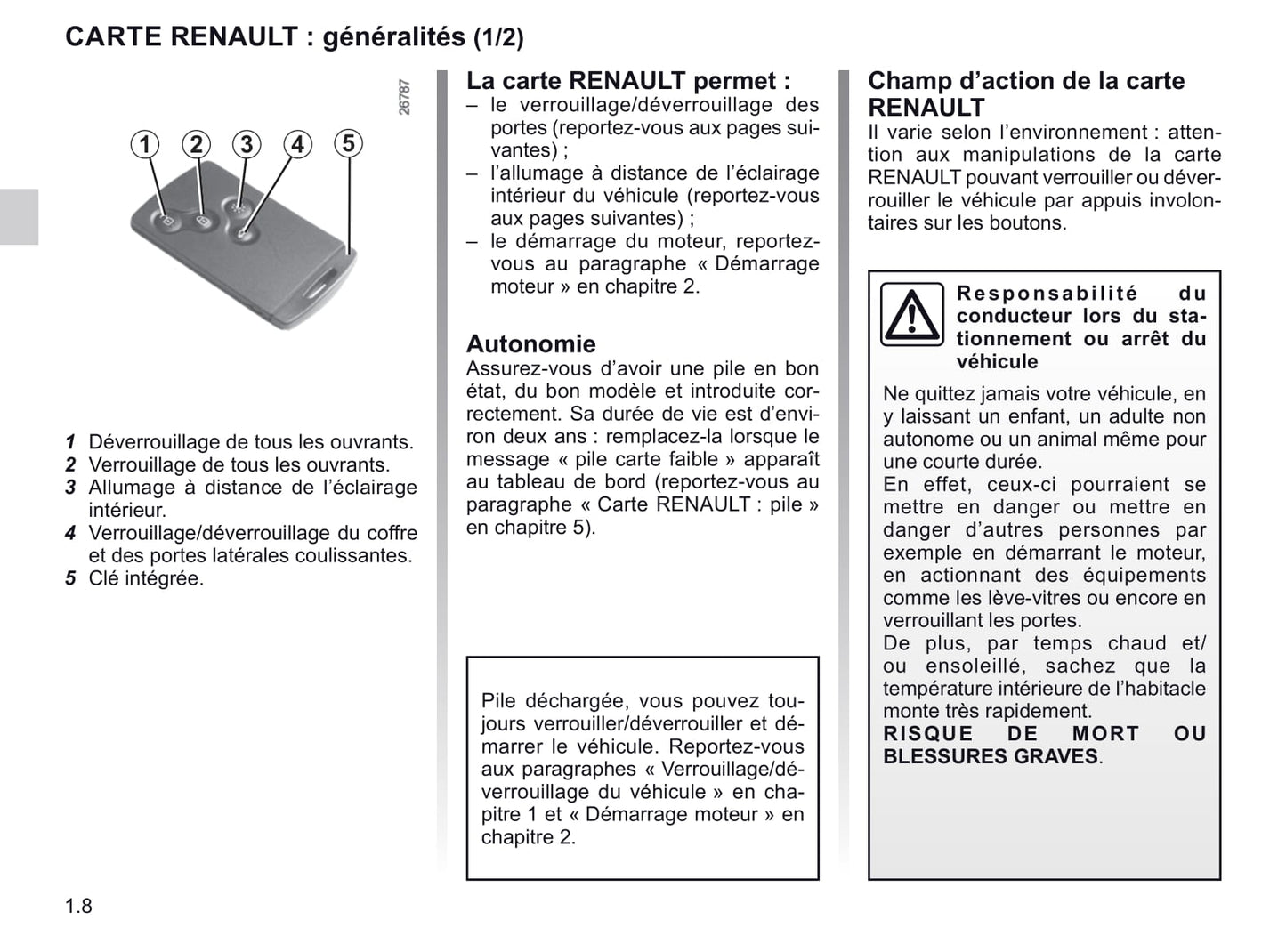 2020-2021 Renault Trafic Owner's Manual | French