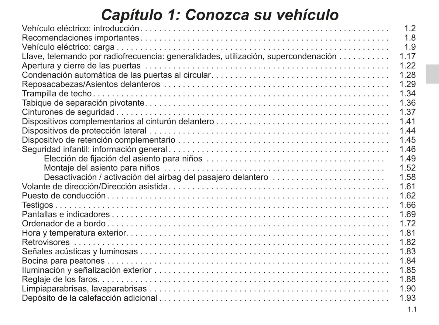 2019-2020 Renault Kangoo Z.E. Owner's Manual | Spanish