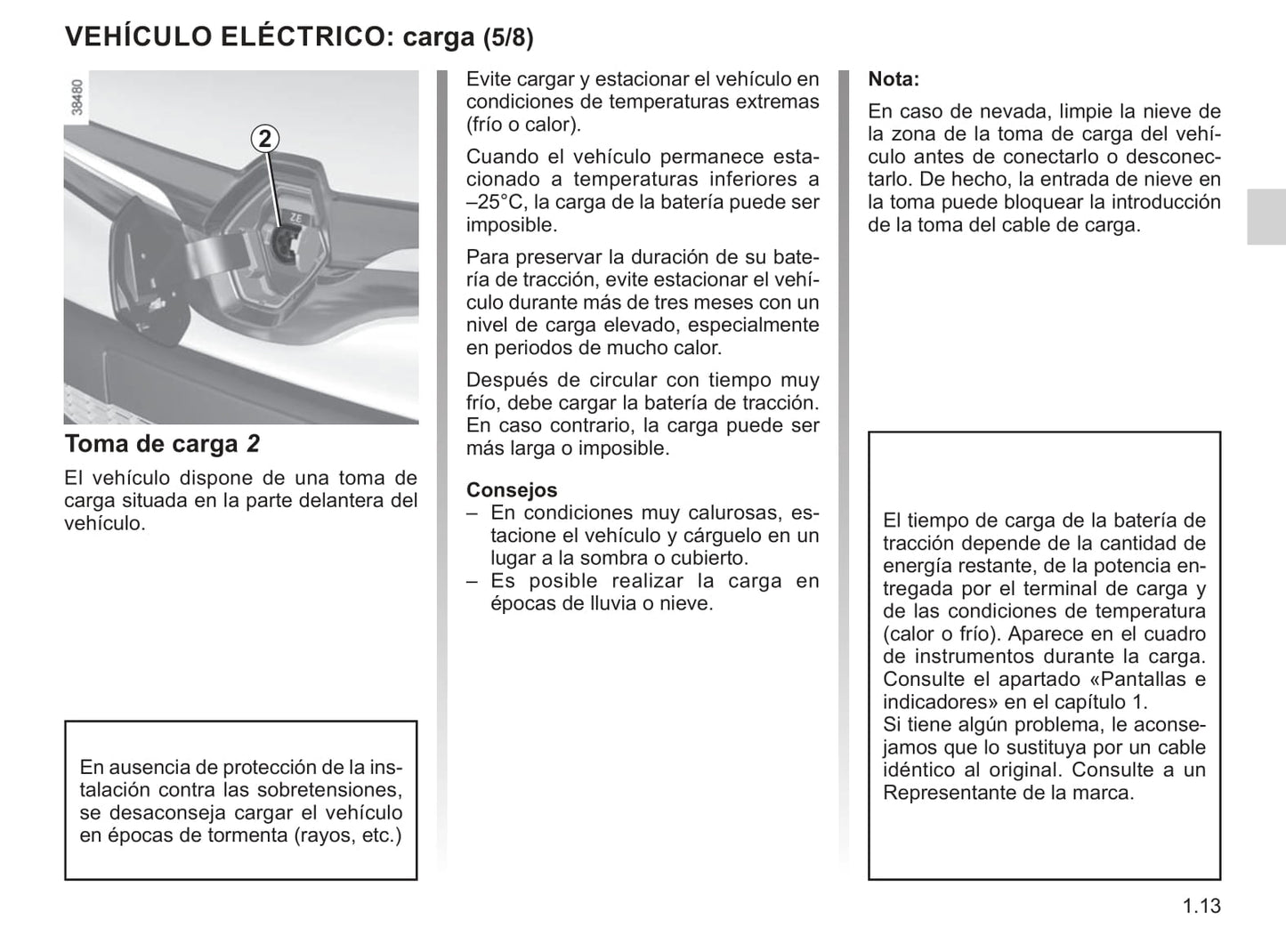 2019-2020 Renault Kangoo Z.E. Owner's Manual | Spanish