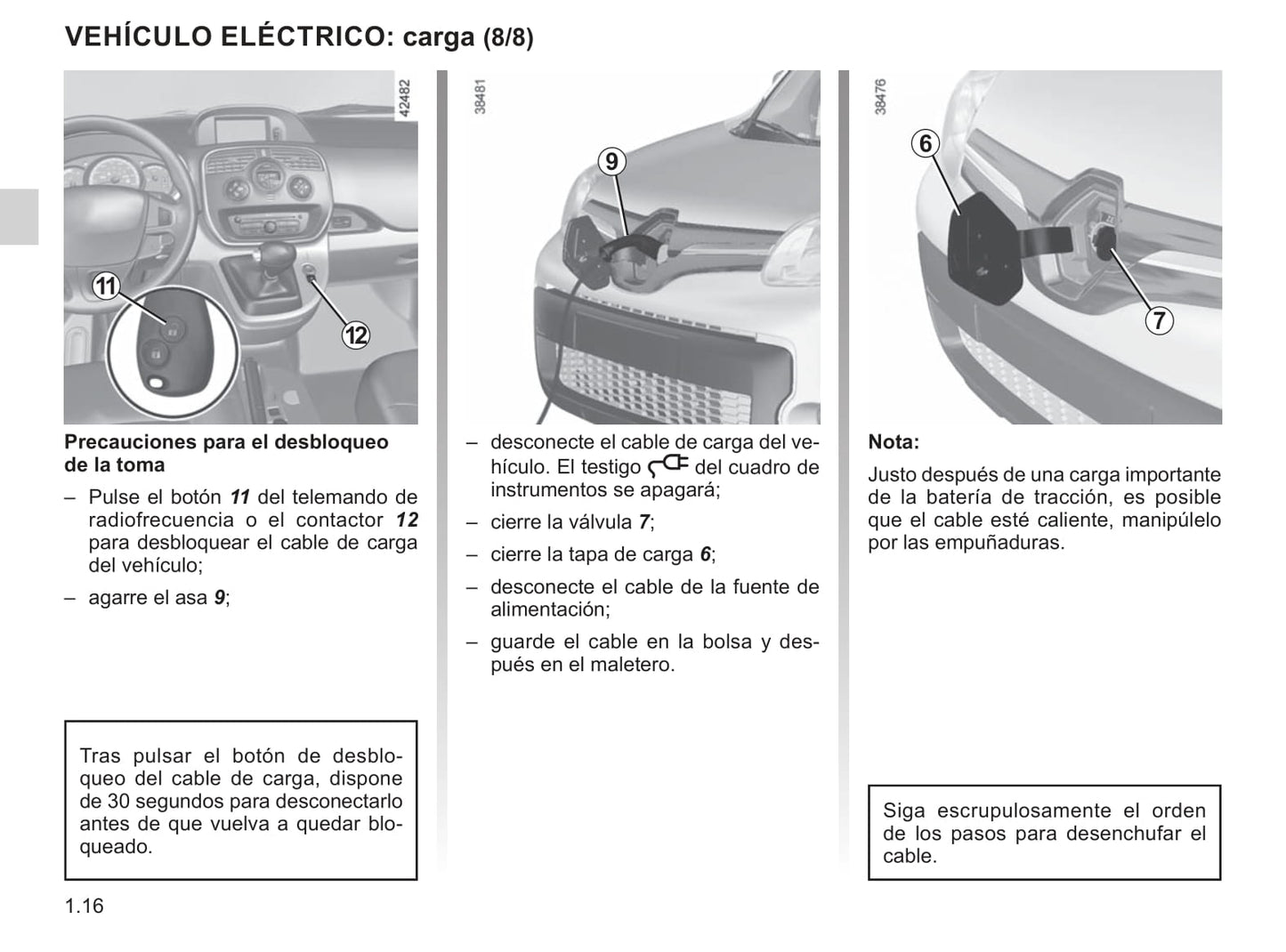 2019-2020 Renault Kangoo Z.E. Owner's Manual | Spanish