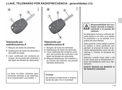 2019-2020 Renault Kangoo Z.E. Owner's Manual | Spanish