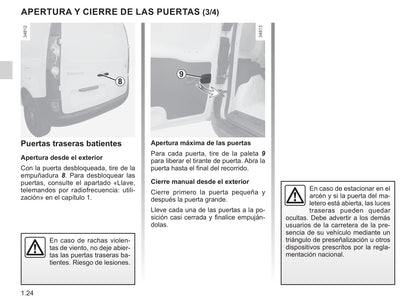 2019-2020 Renault Kangoo Z.E. Owner's Manual | Spanish