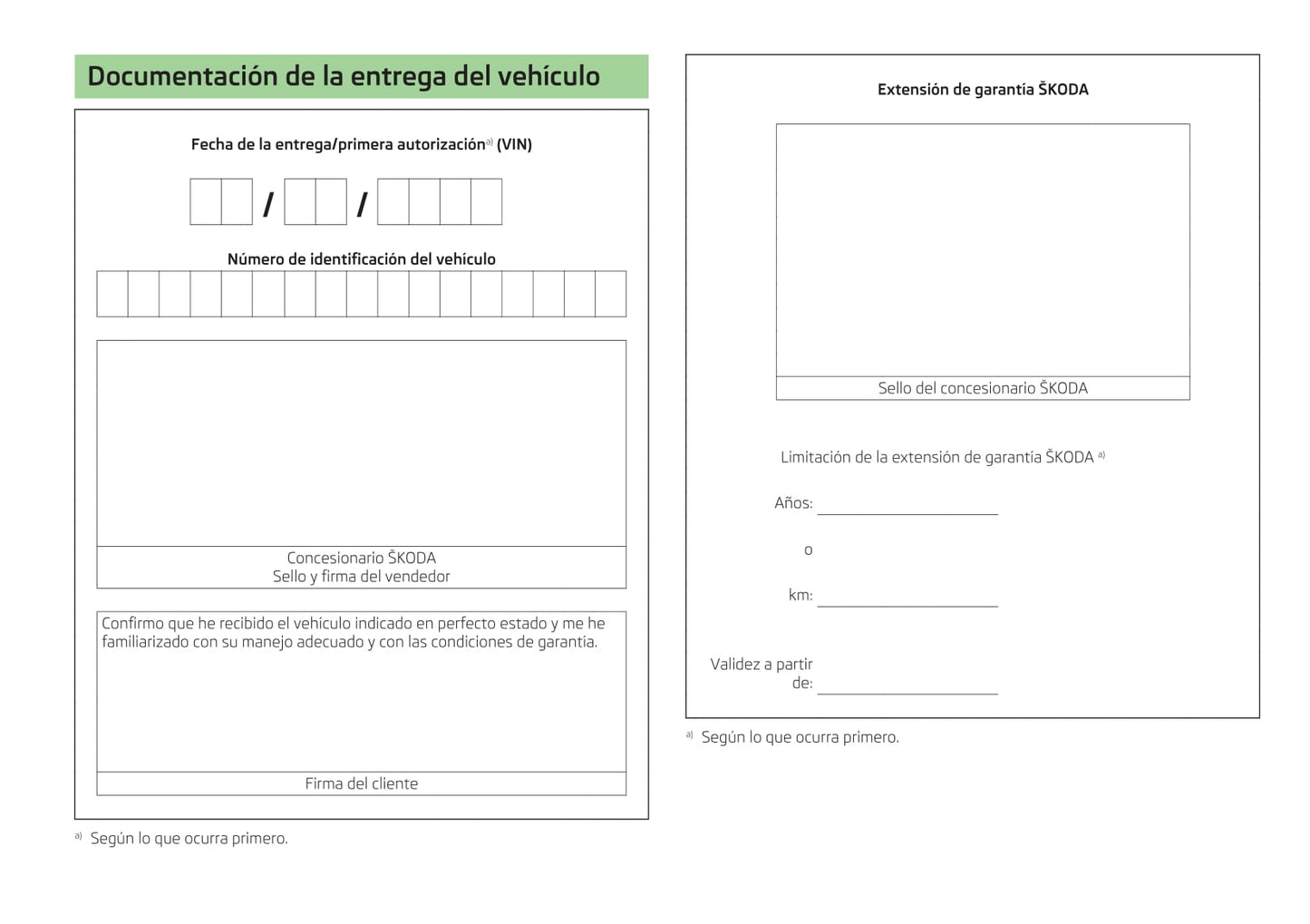 2010-2015 Skoda Fabia Manuel du propriétaire | Espagnol