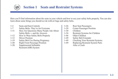 2001 Cadillac Eldorado Owner's Manual | English