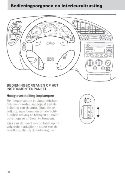 1999-2002 Ford Fiesta Bedienungsanleitung | Niederländisch