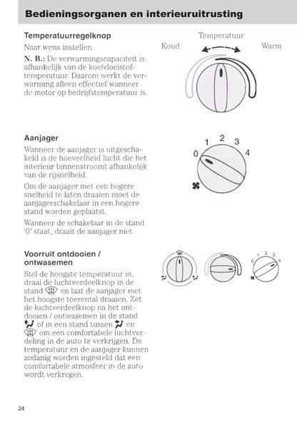 1999-2002 Ford Fiesta Bedienungsanleitung | Niederländisch