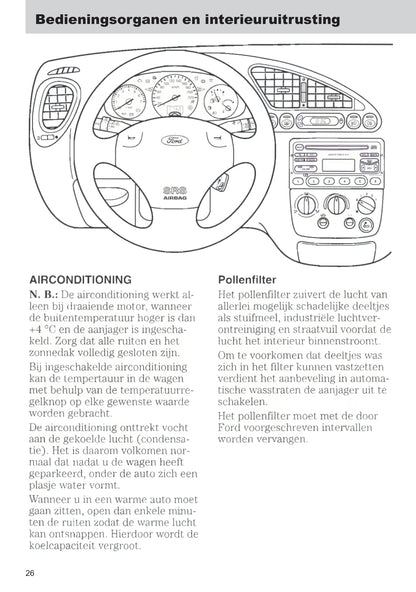 1999-2002 Ford Fiesta Bedienungsanleitung | Niederländisch