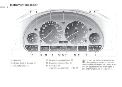 2001-2002 BMW 5 Series/5 Series Touring Owner's Manual | Dutch