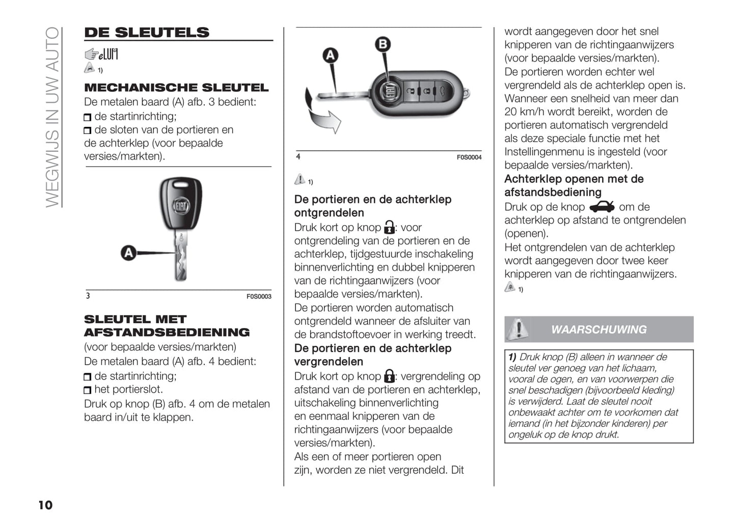 2020 Fiat 500 Hybrid/500C Hybrid Owner's Manual | Dutch