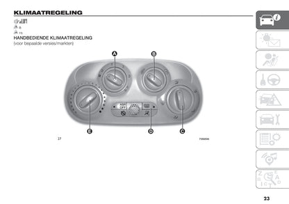 2020 Fiat 500 Hybrid/500C Hybrid Owner's Manual | Dutch