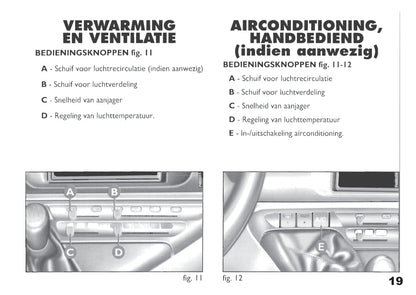 1998-1999 Fiat Scudo Bedienungsanleitung | Niederländisch