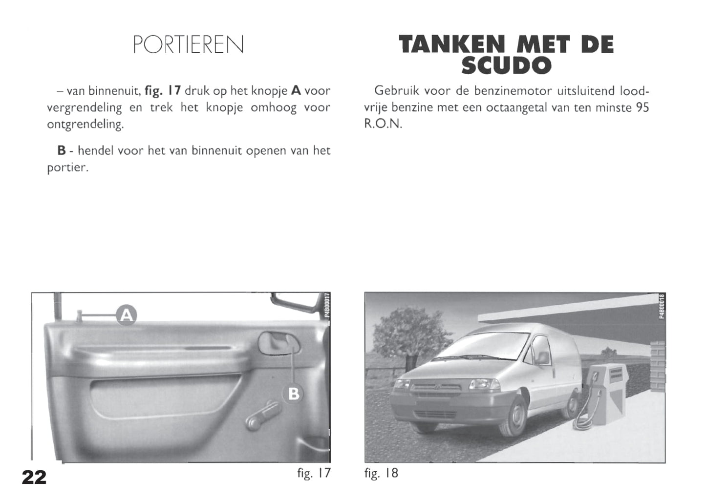 1998-1999 Fiat Scudo Bedienungsanleitung | Niederländisch