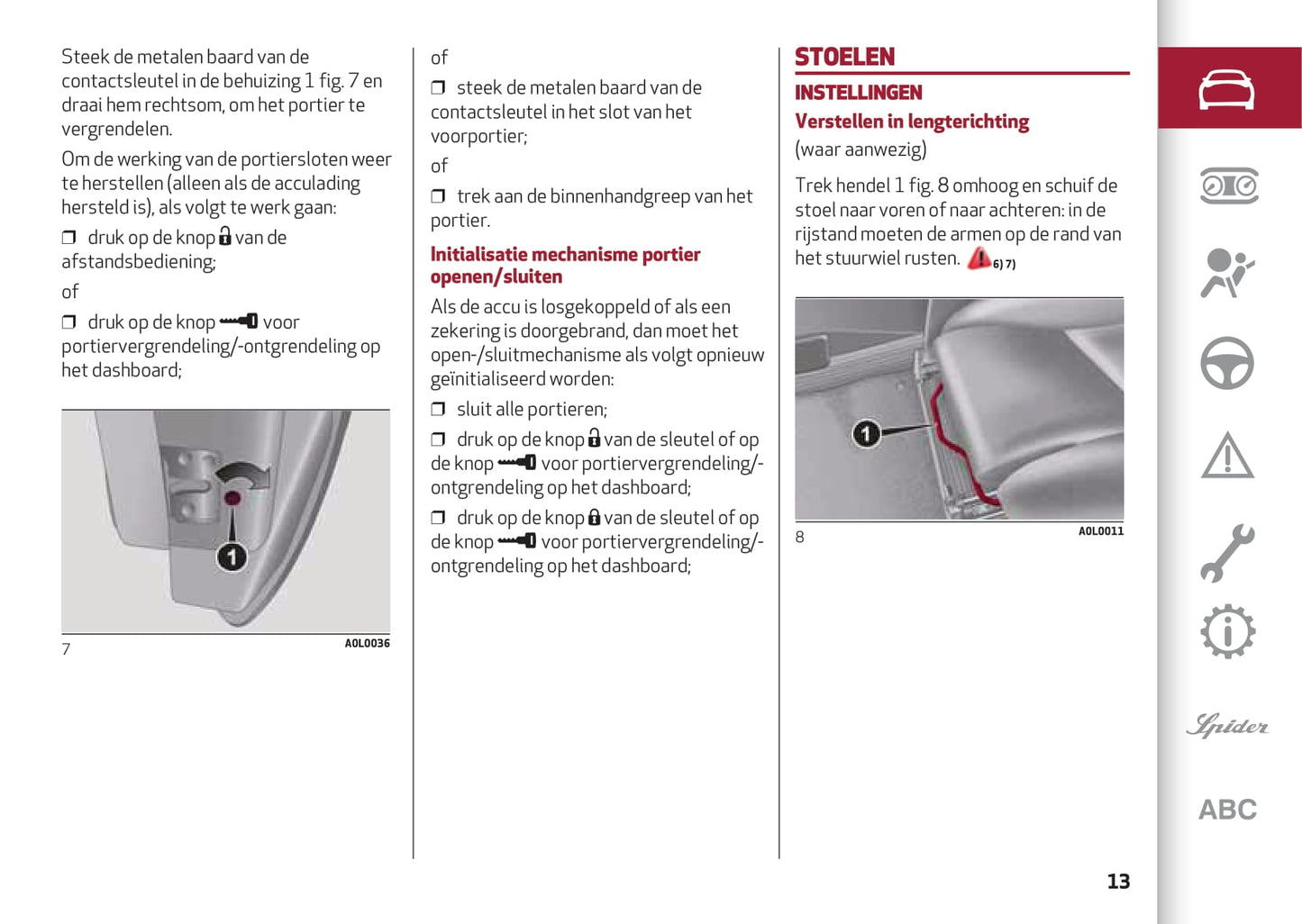 2013-2023 Alfa Romeo 4C Gebruikershandleiding | Nederlands