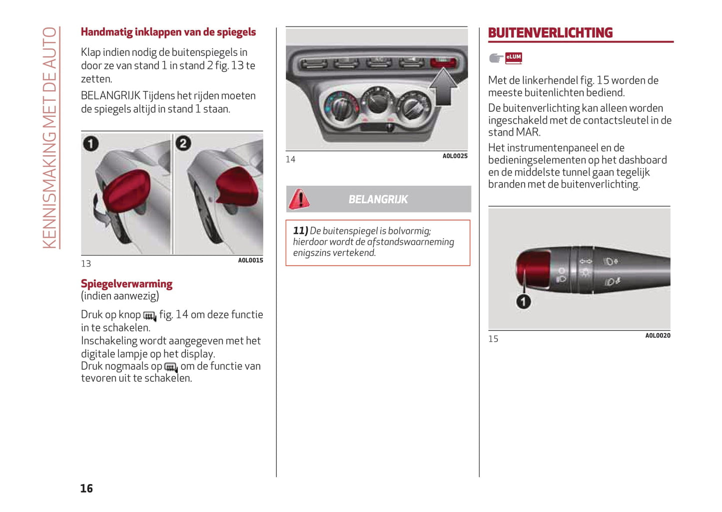 2013-2023 Alfa Romeo 4C Gebruikershandleiding | Nederlands