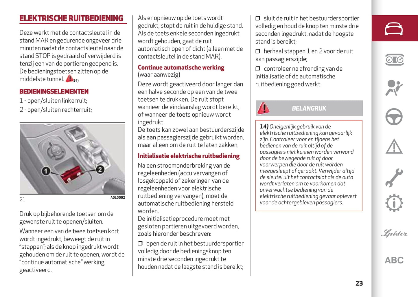 2013-2023 Alfa Romeo 4C Gebruikershandleiding | Nederlands