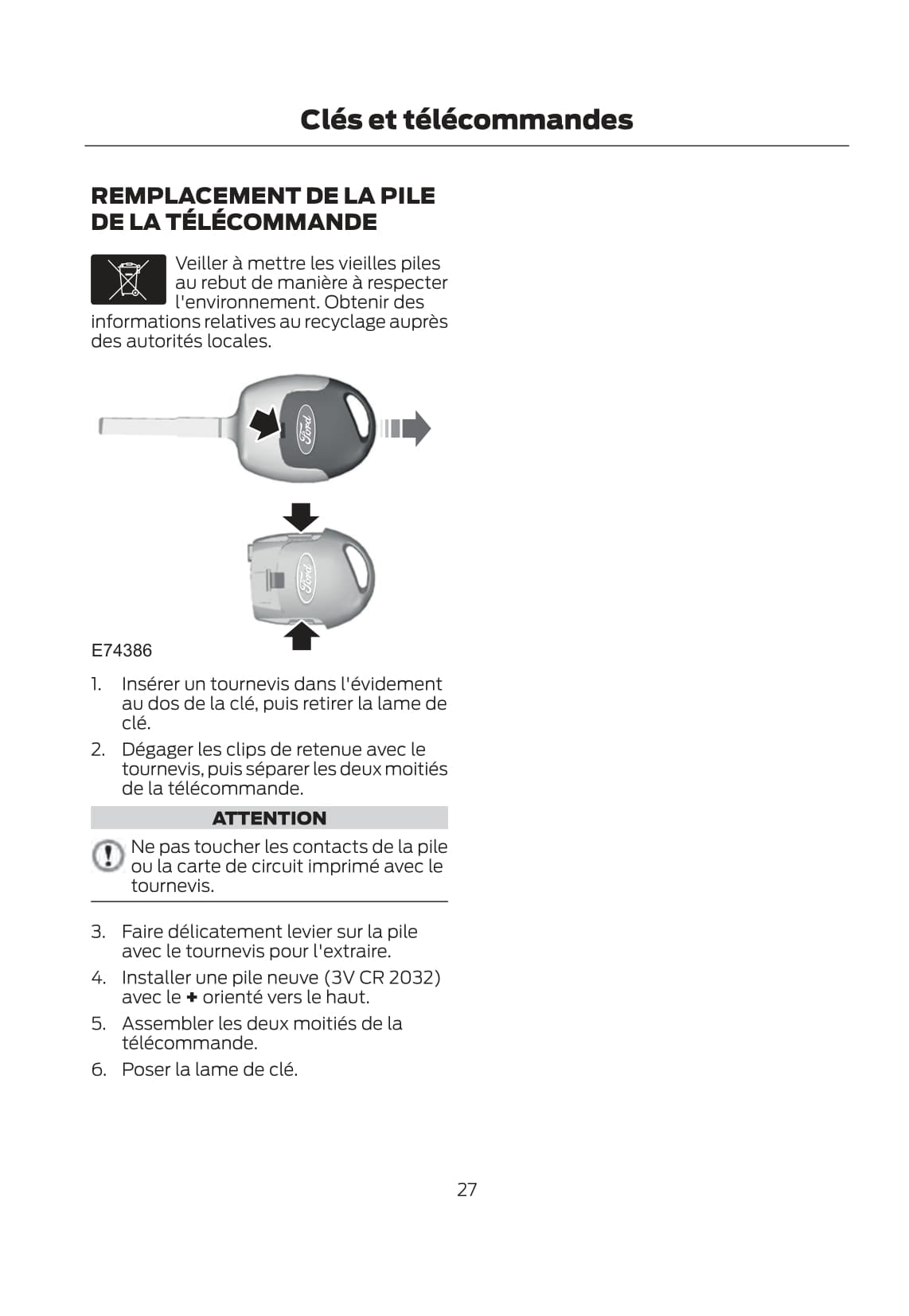 Ford Tourno Connect / Transit Connect Guide d'utilisation 2007 - 2014