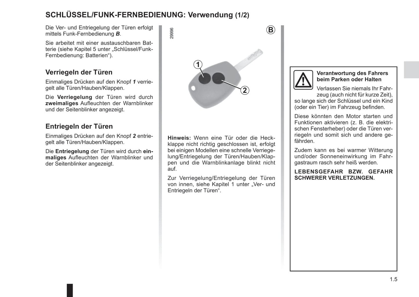 2016-2017 Renault Master Owner's Manual | German