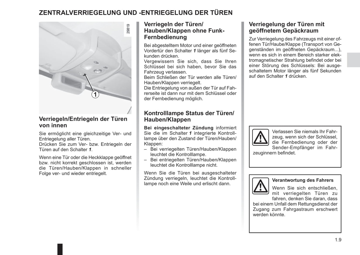 2016-2017 Renault Master Owner's Manual | German