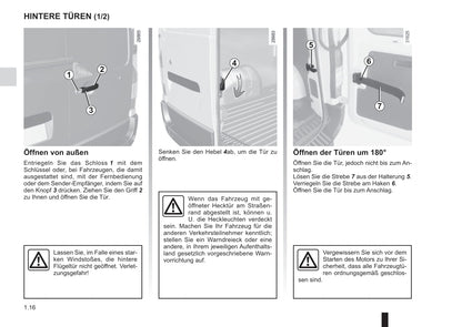 2016-2017 Renault Master Owner's Manual | German