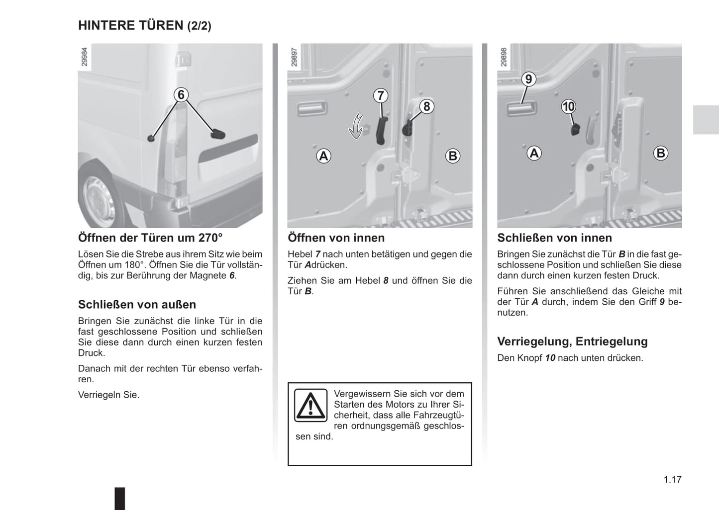 2016-2017 Renault Master Owner's Manual | German