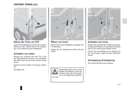 2016-2017 Renault Master Owner's Manual | German