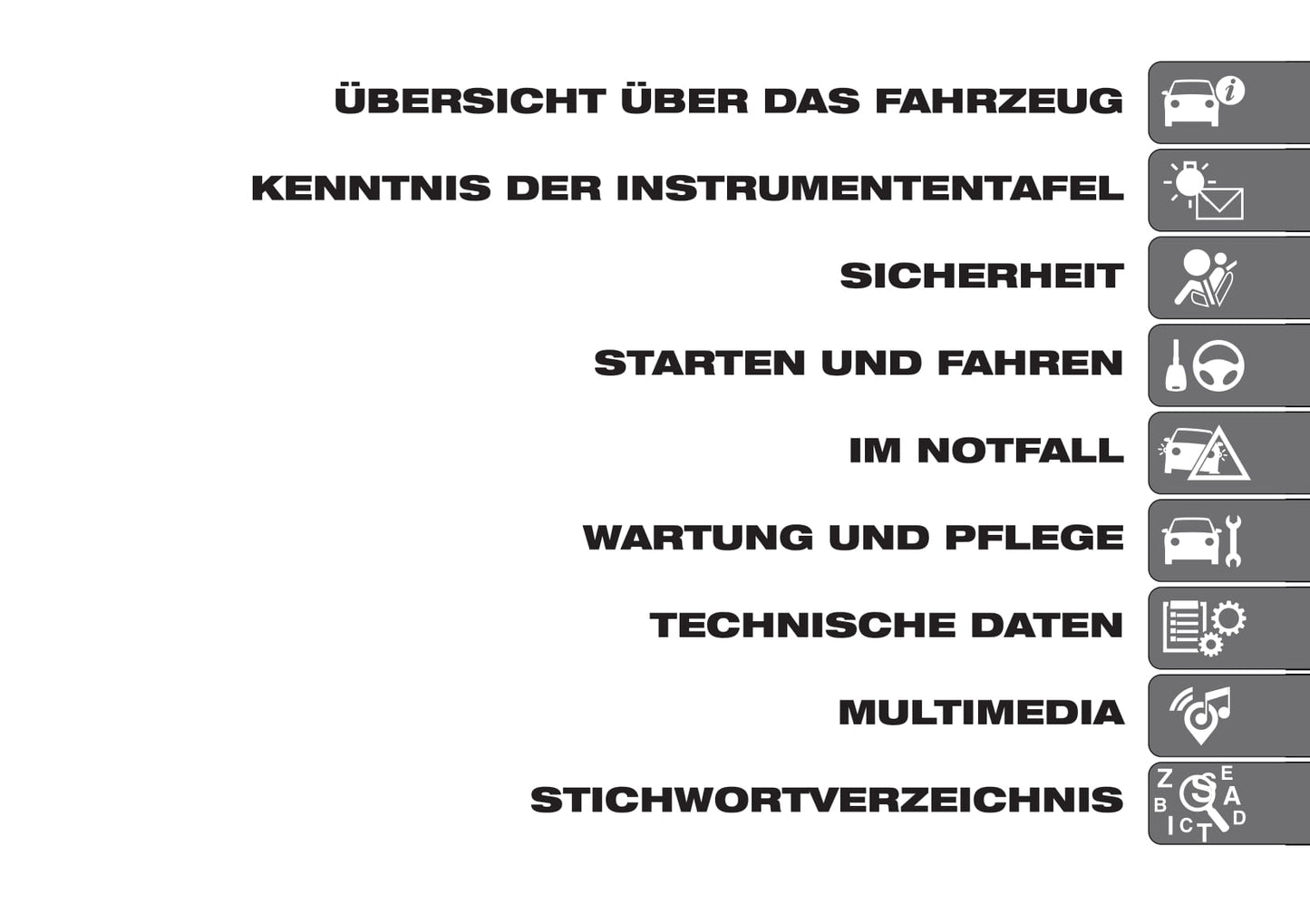 2018-2019 Fiat 124 Spider Bedienungsanleitung | Deutsch