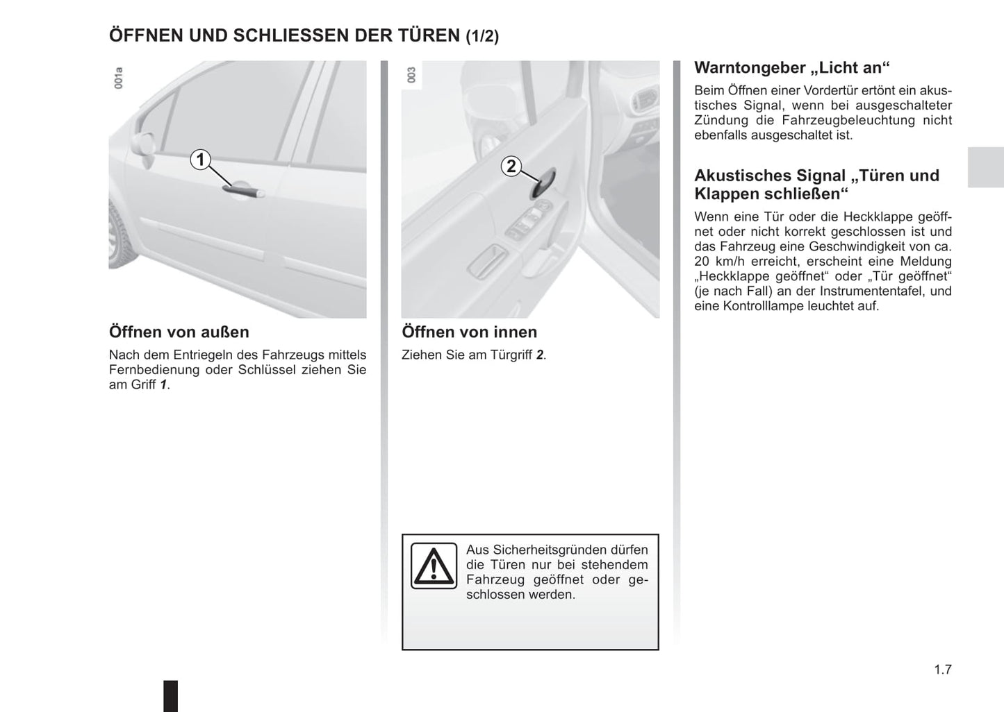 2012-2013 Renault Modus/Grand Modus Owner's Manual | German