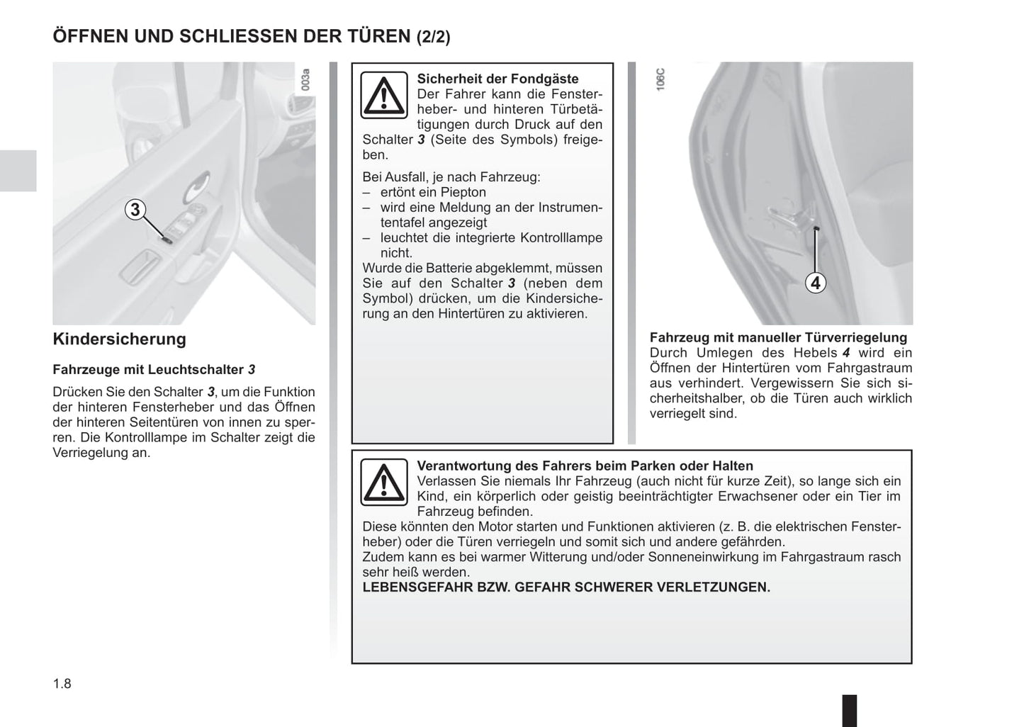 2012-2013 Renault Modus/Grand Modus Owner's Manual | German