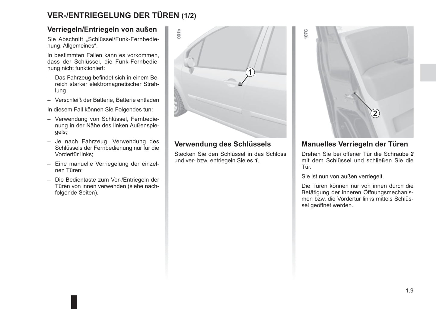 2012-2013 Renault Modus/Grand Modus Owner's Manual | German