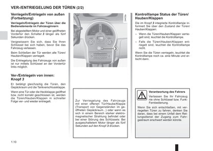 2012-2013 Renault Modus/Grand Modus Owner's Manual | German