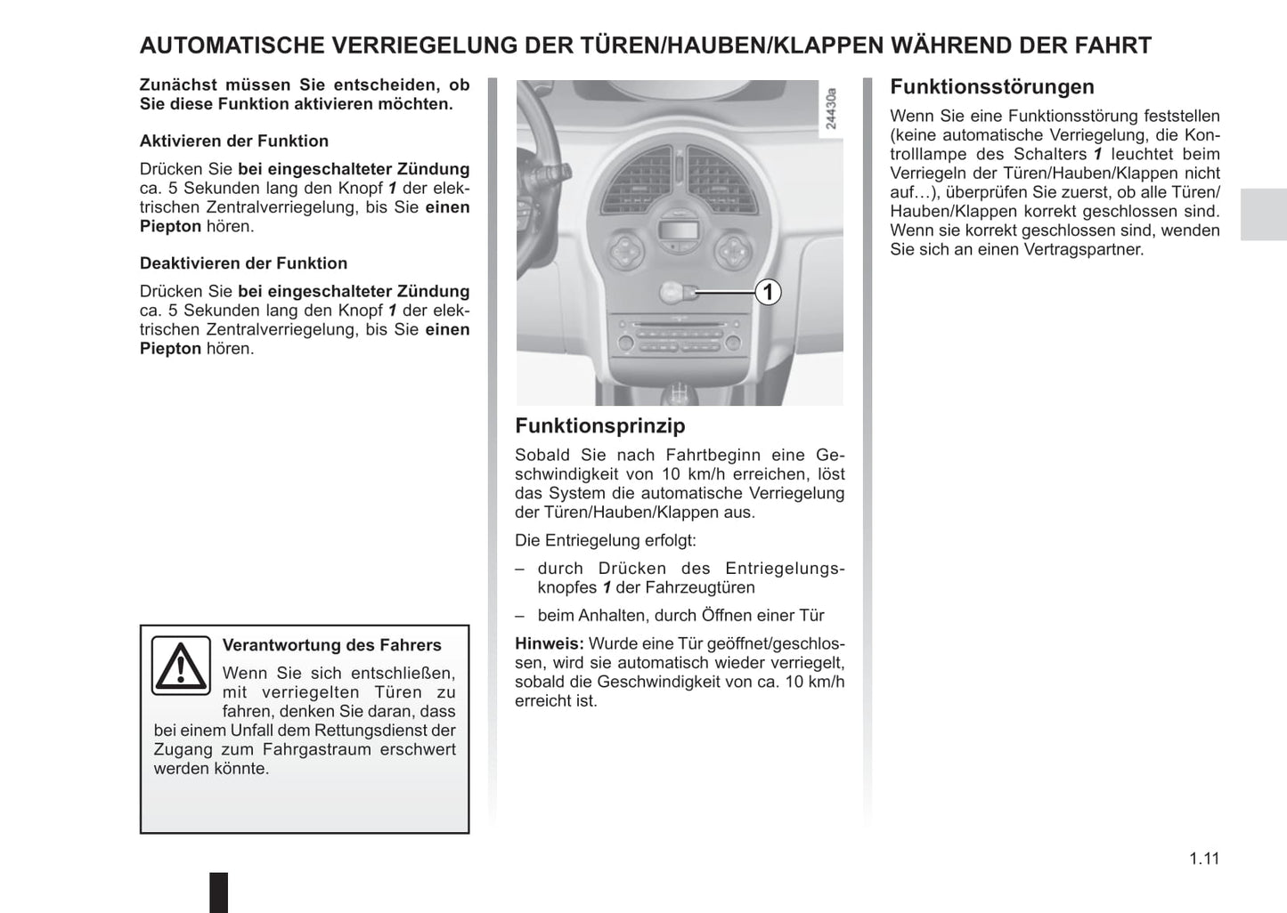 2012-2013 Renault Modus/Grand Modus Owner's Manual | German