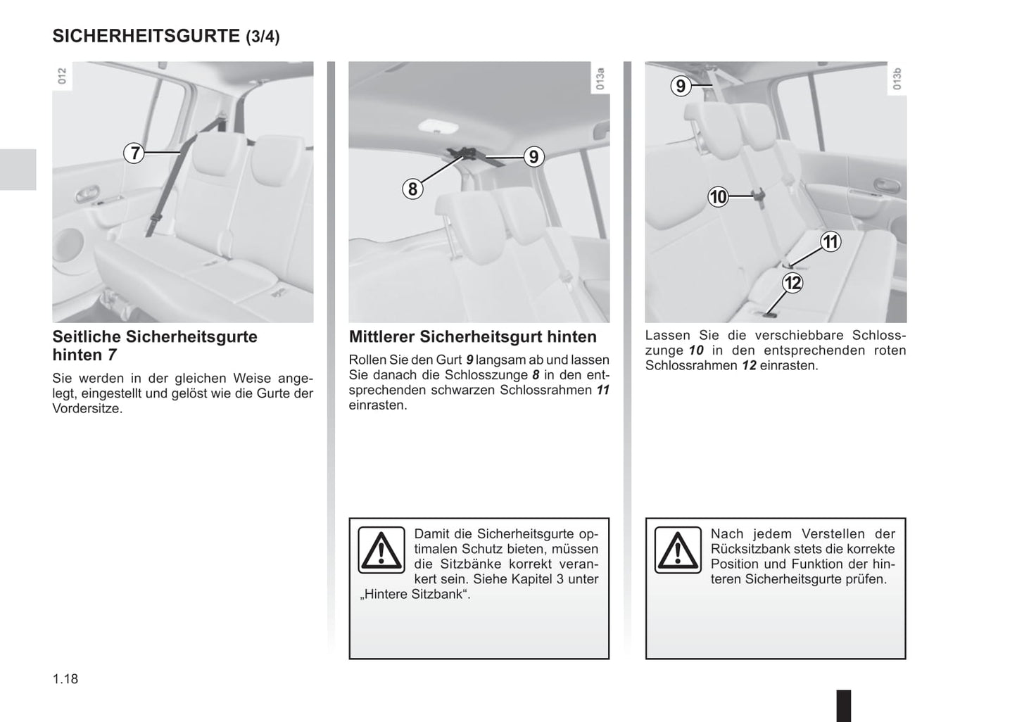 2012-2013 Renault Modus/Grand Modus Owner's Manual | German