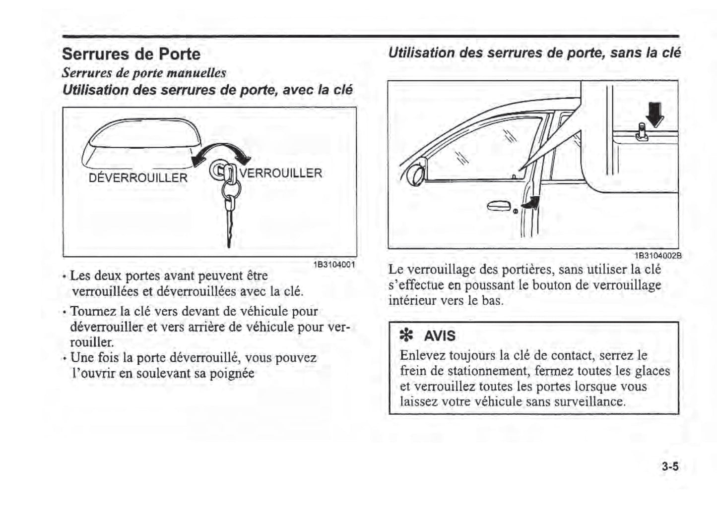 2000-2003 Kia Rio Manuel du propriétaire | Français