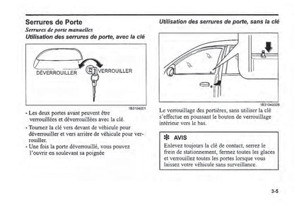 2000-2003 Kia Rio Manuel du propriétaire | Français