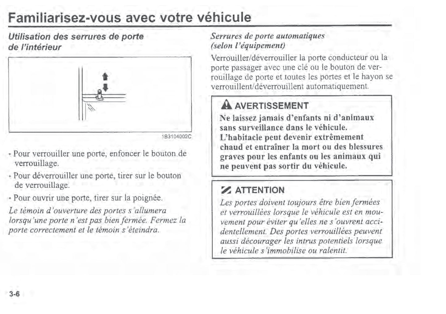 2000-2003 Kia Rio Manuel du propriétaire | Français