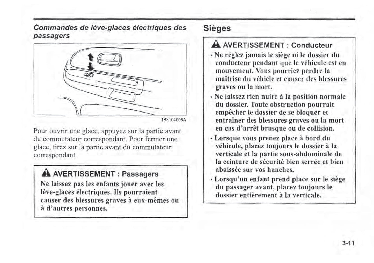 2000-2003 Kia Rio Manuel du propriétaire | Français