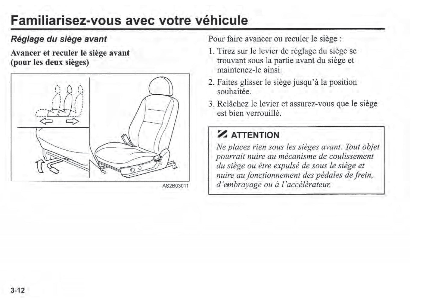 2000-2003 Kia Rio Manuel du propriétaire | Français