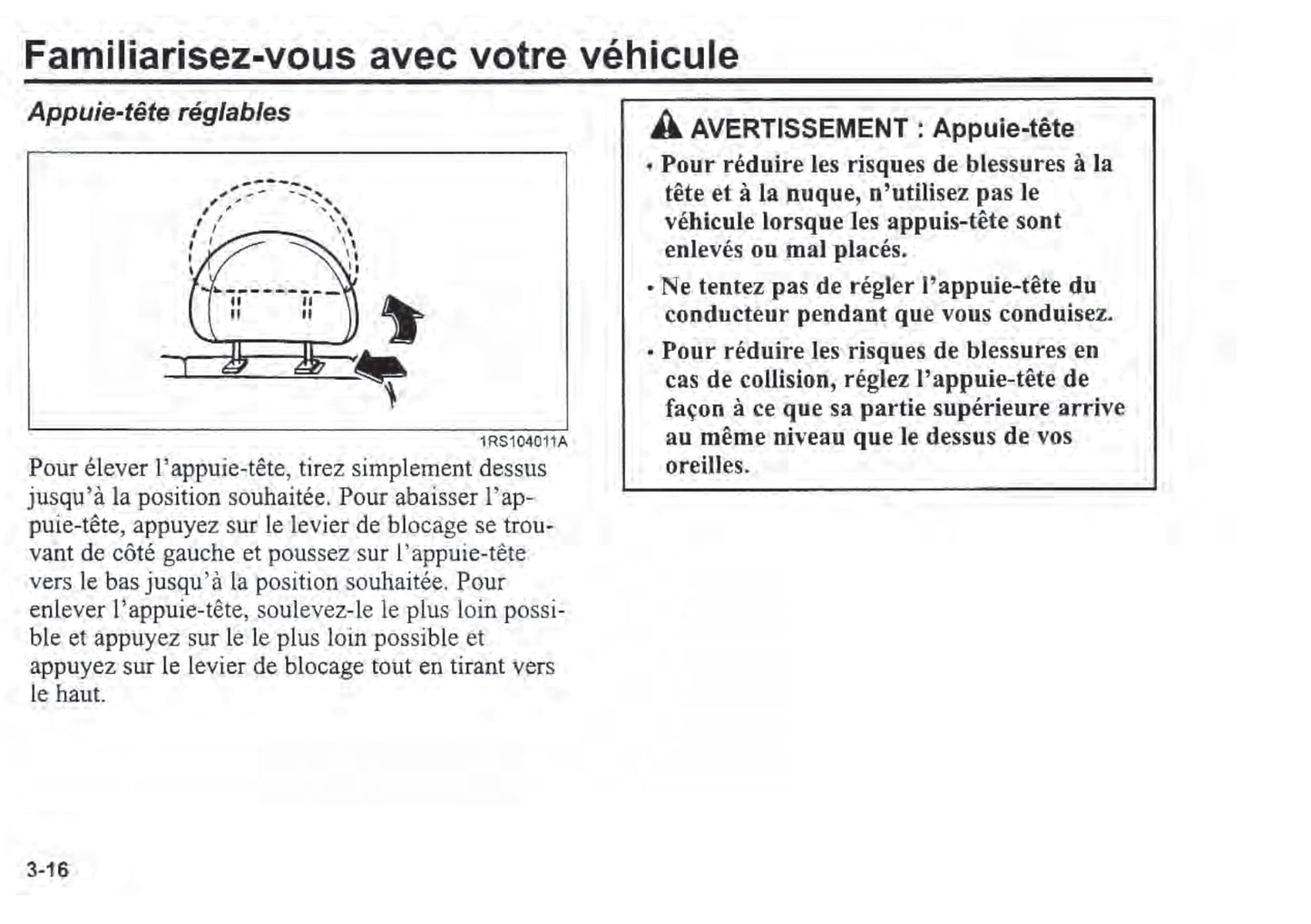 2000-2003 Kia Rio Manuel du propriétaire | Français