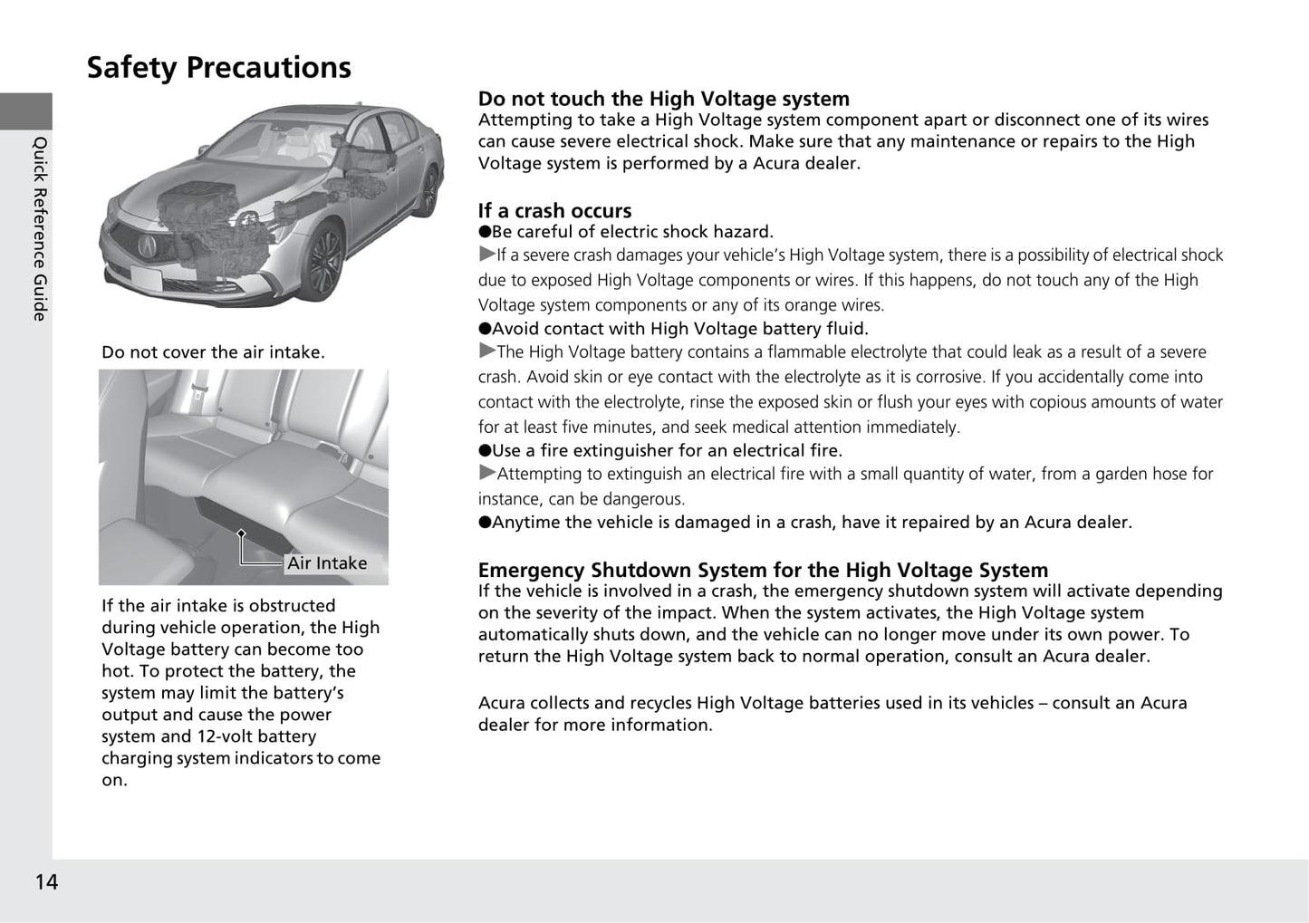 2020 Acura RLX Owner's Manual | English