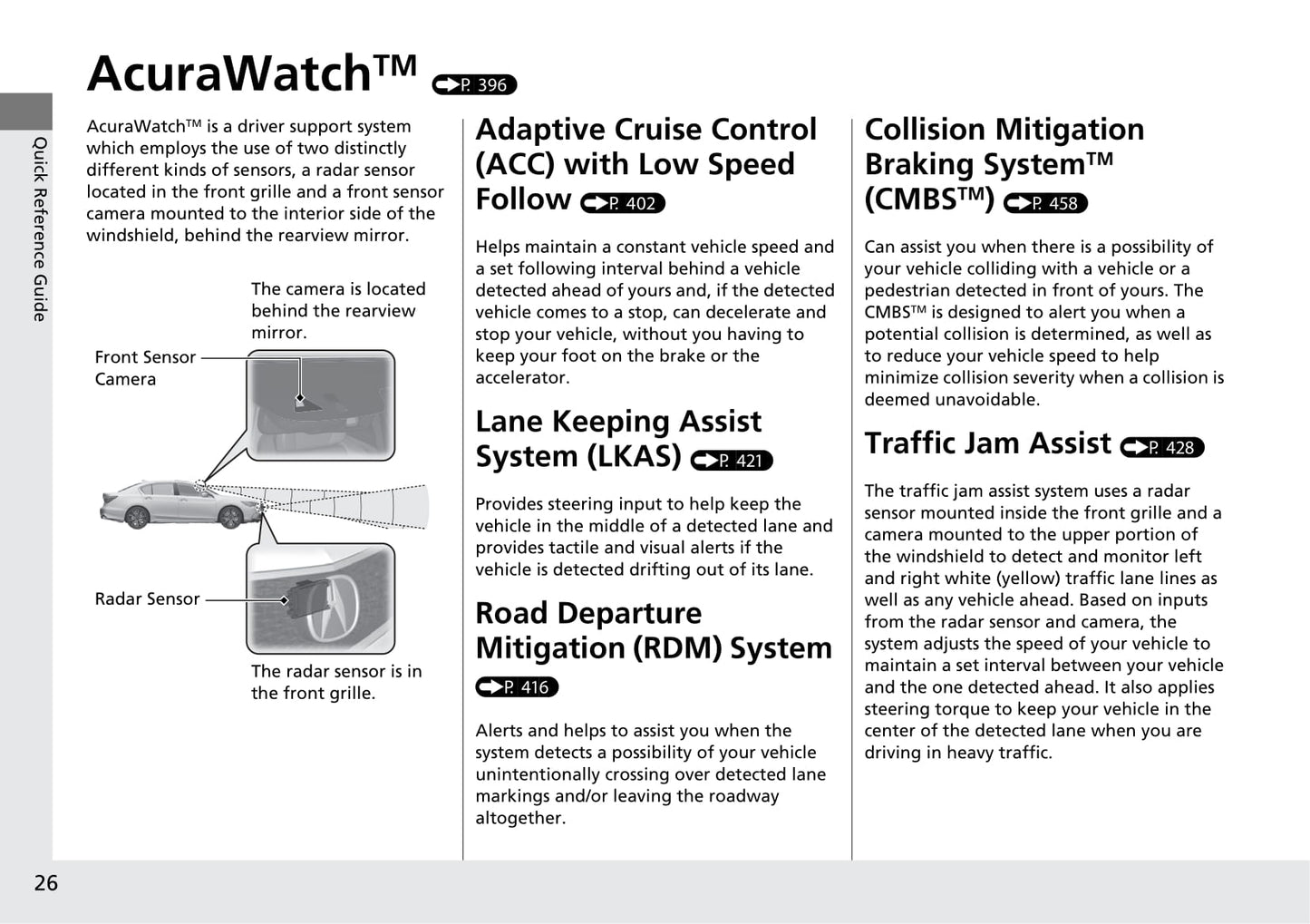 2020 Acura RLX Owner's Manual | English