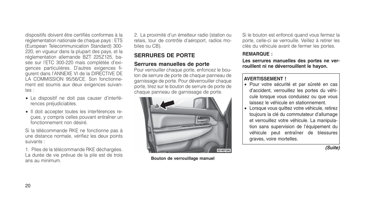 2010-2011 Jeep Cherokee Owner's Manual | French