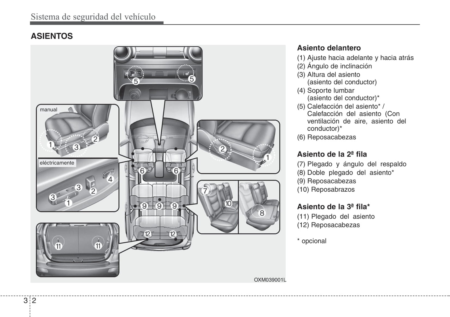 2011-2012 Kia Sorento Owner's Manual | Spanish