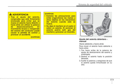 2011-2012 Kia Sorento Owner's Manual | Spanish