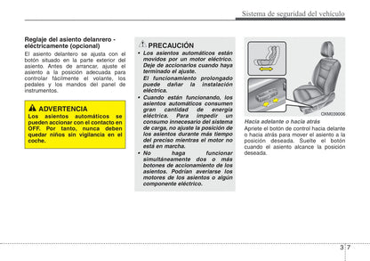 2011-2012 Kia Sorento Owner's Manual | Spanish