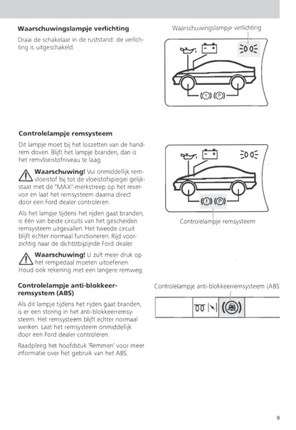 1990-1992 Ford Escort Gebruikershandleiding | Nederlands