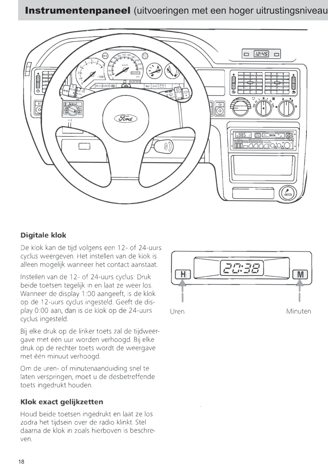 1990-1992 Ford Escort Gebruikershandleiding | Nederlands