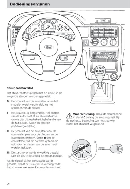 1990-1992 Ford Escort Gebruikershandleiding | Nederlands