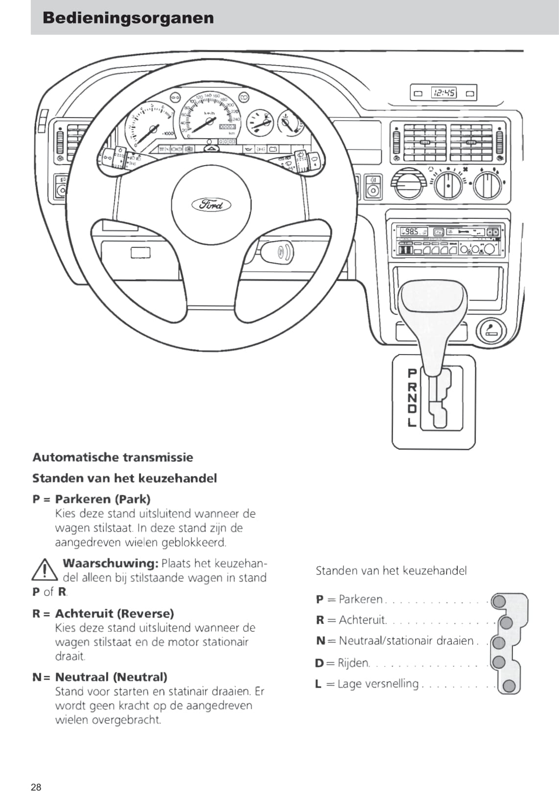 1990-1992 Ford Escort Gebruikershandleiding | Nederlands