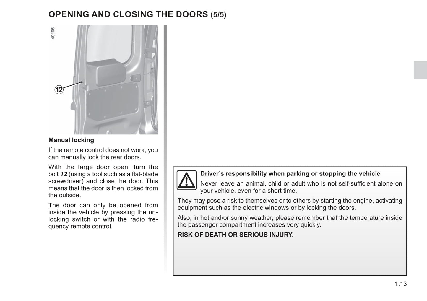 2021-2022 Renault Express Owner's Manual | English