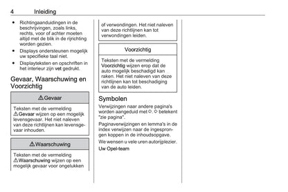 2018-2019 Opel Cascada Owner's Manual | Dutch